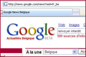 Google Actualits Belgique | screendump: Frans de Meijer